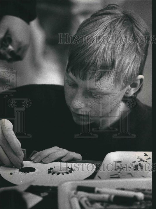 1993 Press Photo Steve LaChapelle, 14, Cultural Arts Day, Harland Elementary - Historic Images
