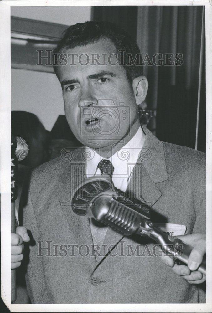 1956 Press Photo Richard Milhous Nixon US President - RRV00025 - Historic Images