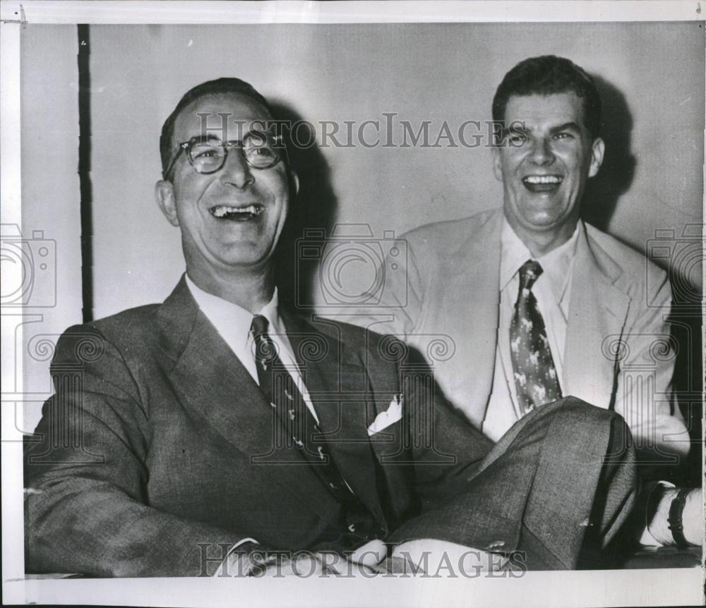 1952 Press Photo Sen Kefauver With Campaign Manager - RRV25871 - Historic Images