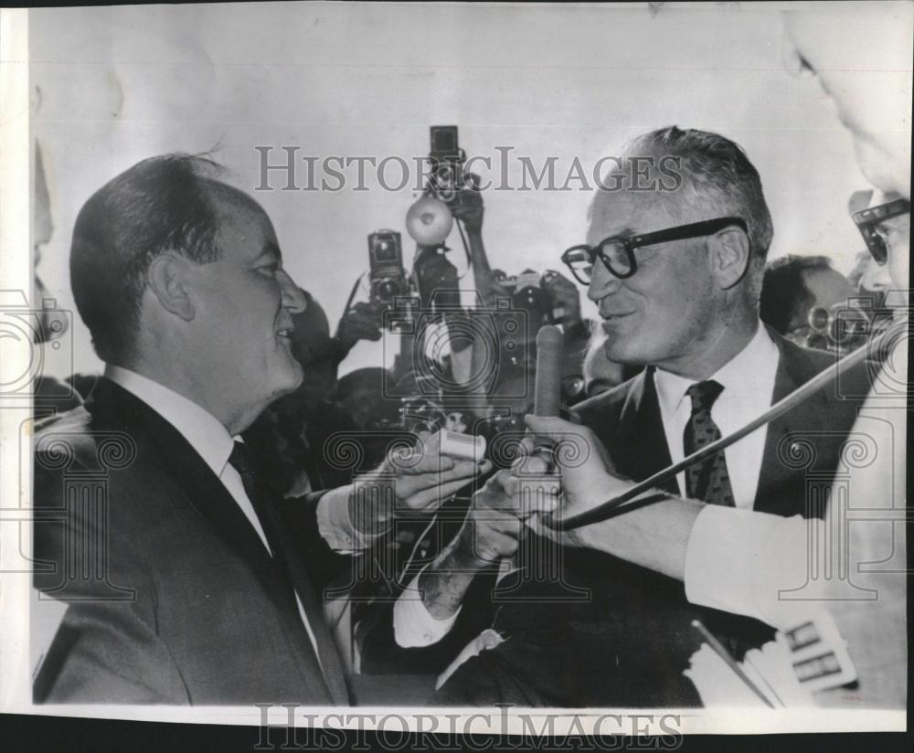 1964 Press Photo Hubert Horatio Humphrey Lyndon Johnson - RRV18211 - Historic Images