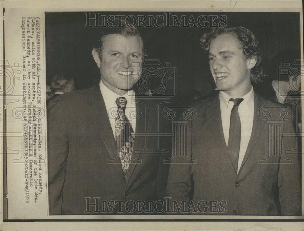 1972 Press Photo Senator Edward Kennedy Joseph Son Late - RRV49117 - Historic Images