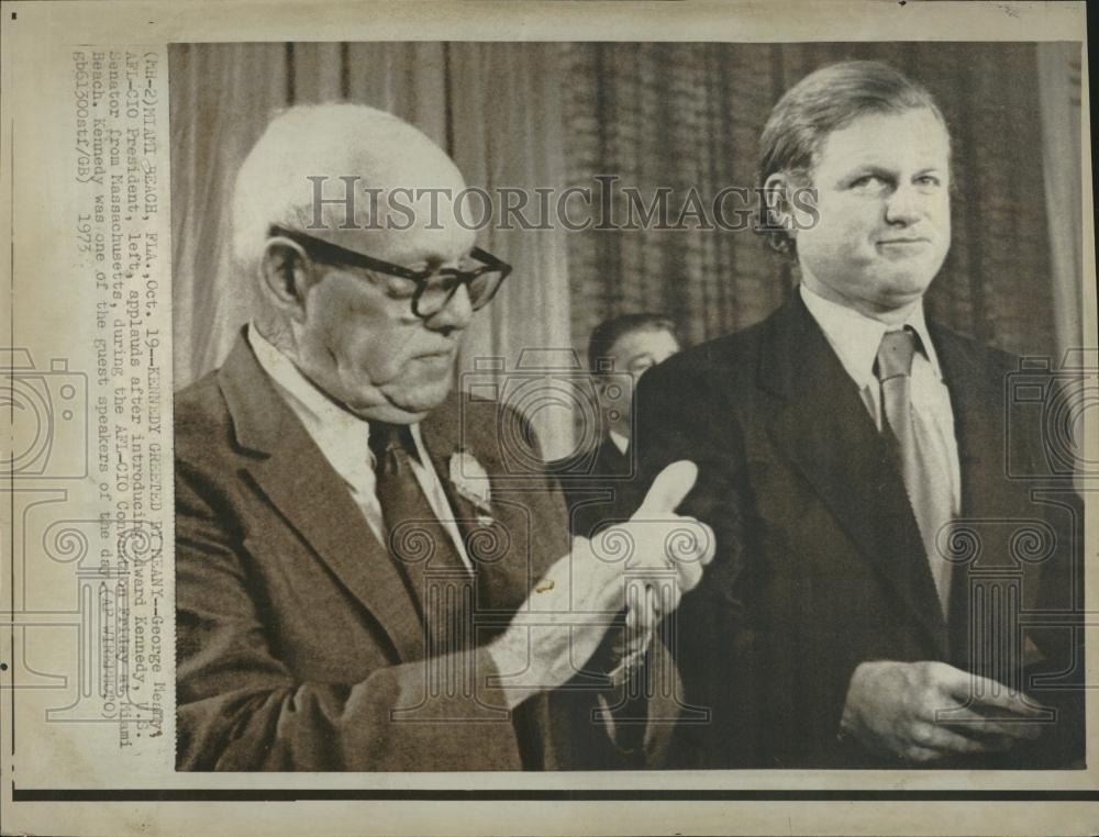 1973 Press Photo Edward M Kennedy United States Senator - RRV17669 - Historic Images