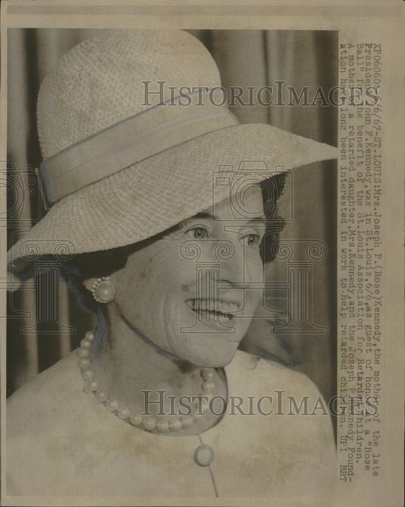 1967 Press Photo Mrs. Joseph P. Kennedy Mother Family - RRV15201 - Historic Images