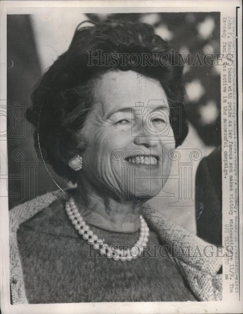 1960 Press Photo Mother of president elect Kennedy - RRV15307 - Historic Images