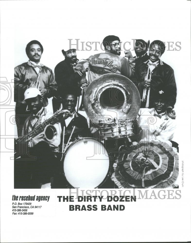 1990 Press Photo Dirty Dozen Brass Band Benny Jones - RRV32189 - Historic Images