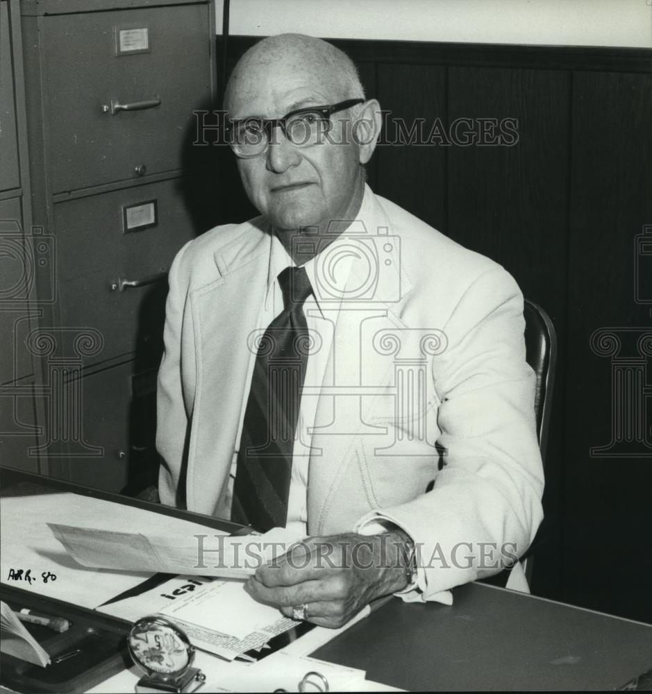 1980 Press Photo Alabama-Oneonta Mayor Jack Fendley at his office. - abna09355 - Historic Images