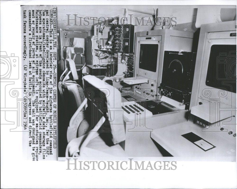 1964 Press Photo Greenville Ling Temco Vought Control - RRV74175 - Historic Images