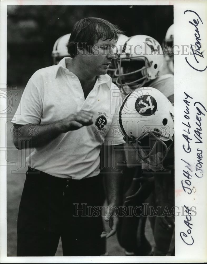 Press Photo Birmingham Jones Valley High School Football Coach John Galloway - Historic Images