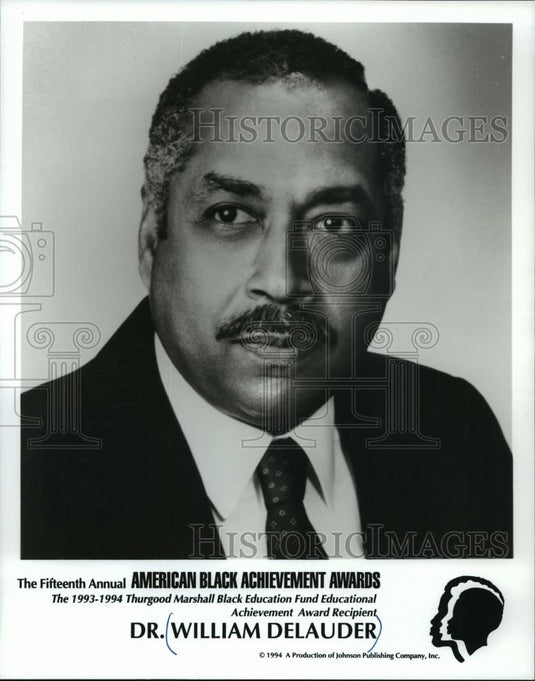 1994 Press Photo Black Achievement Award recipient, Dr. William Delauder - Historic Images