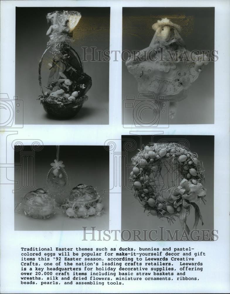 1992 Press Photo Examples of Easter decor - mja96509 - Historic Images