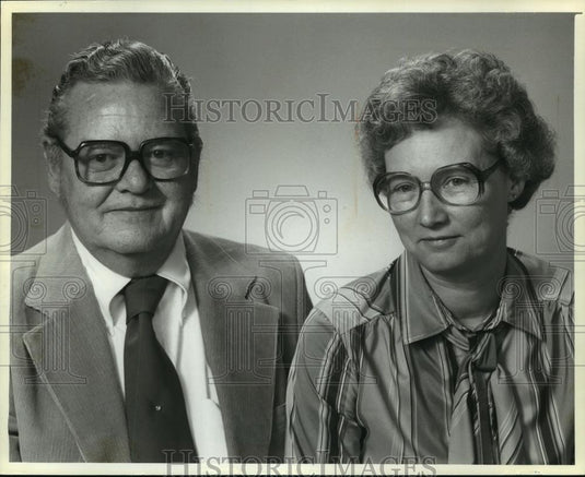 1979 Press Photo Harley and Mary Edmonds, independent relay contractors - Historic Images
