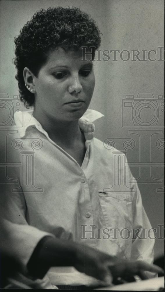 1987 Press Photo Jacqueline M. Ehlen charged with child abandonment - mja97973 - Historic Images