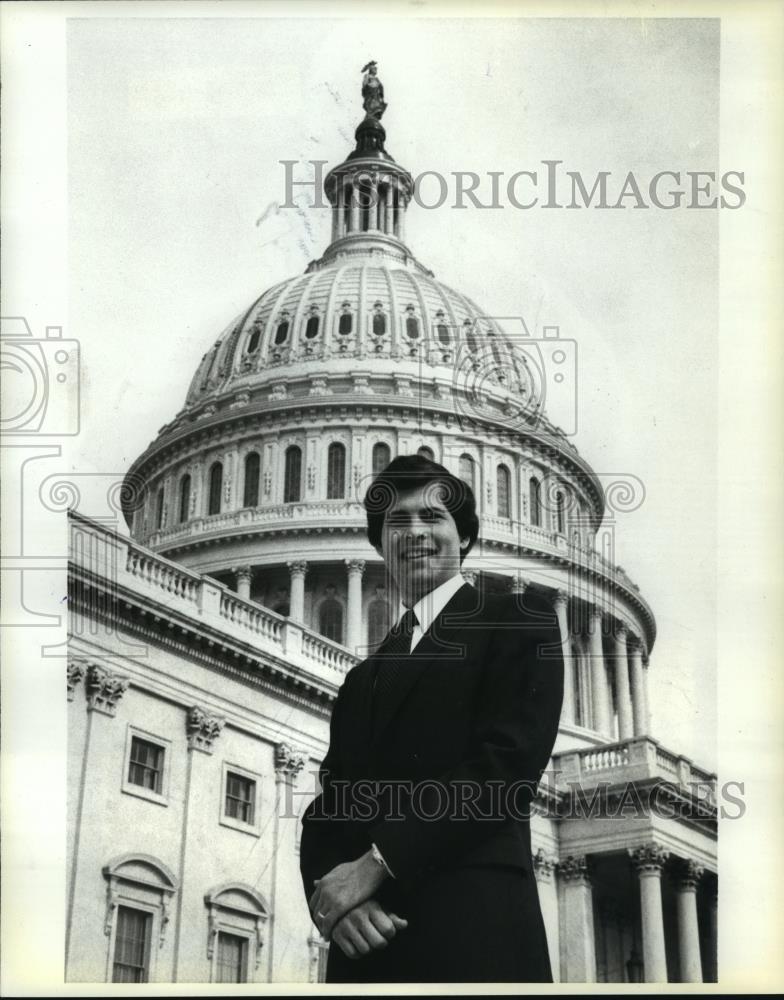 1981 Press Photo Representative Dennis Eckert of Ohio in Washington D. C. - Historic Images