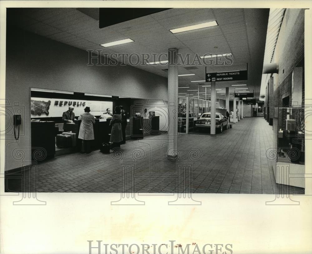 1981 Press Photo The new terminal at the Eau Claire County Airport in Wisconsin - Historic Images