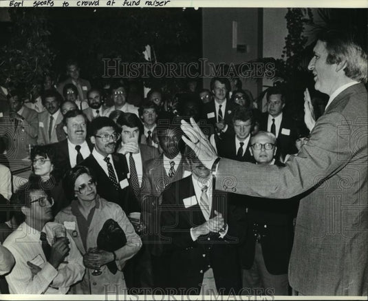 1982 Press Photo Anthony Earl Spoke at Fund Raiser for Democratic Assembly - Historic Images