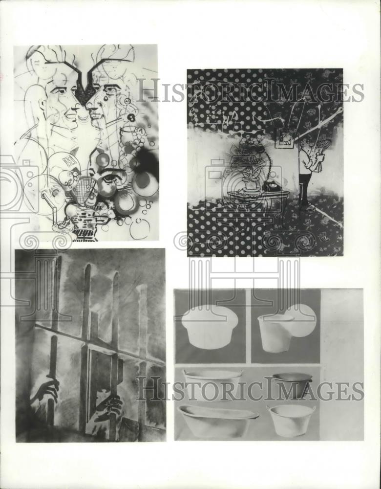 1987 Press Photo Various Paintings from the Milwaukee Art Museum - mja99922 - Historic Images