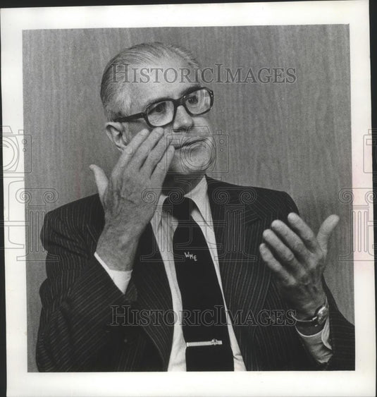 1979 Press Photo William Ellinghaus, president and chief operator of AT&T - Historic Images