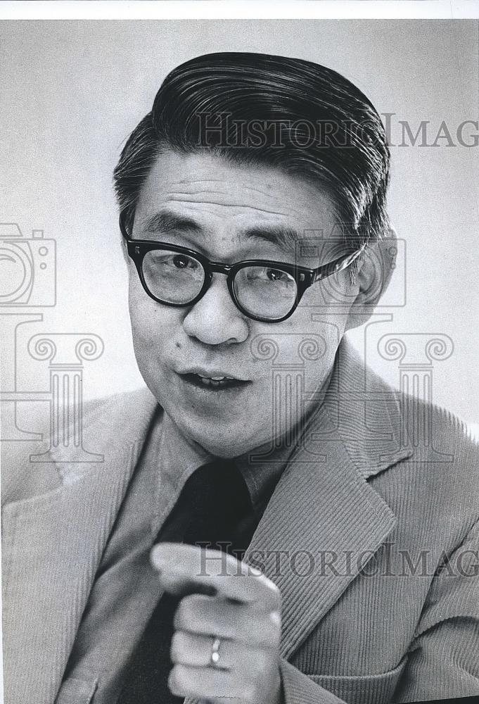 1979 Press Photo Yu-sheng Lin University of Wisconsin - Milwaukee Professor - Historic Images