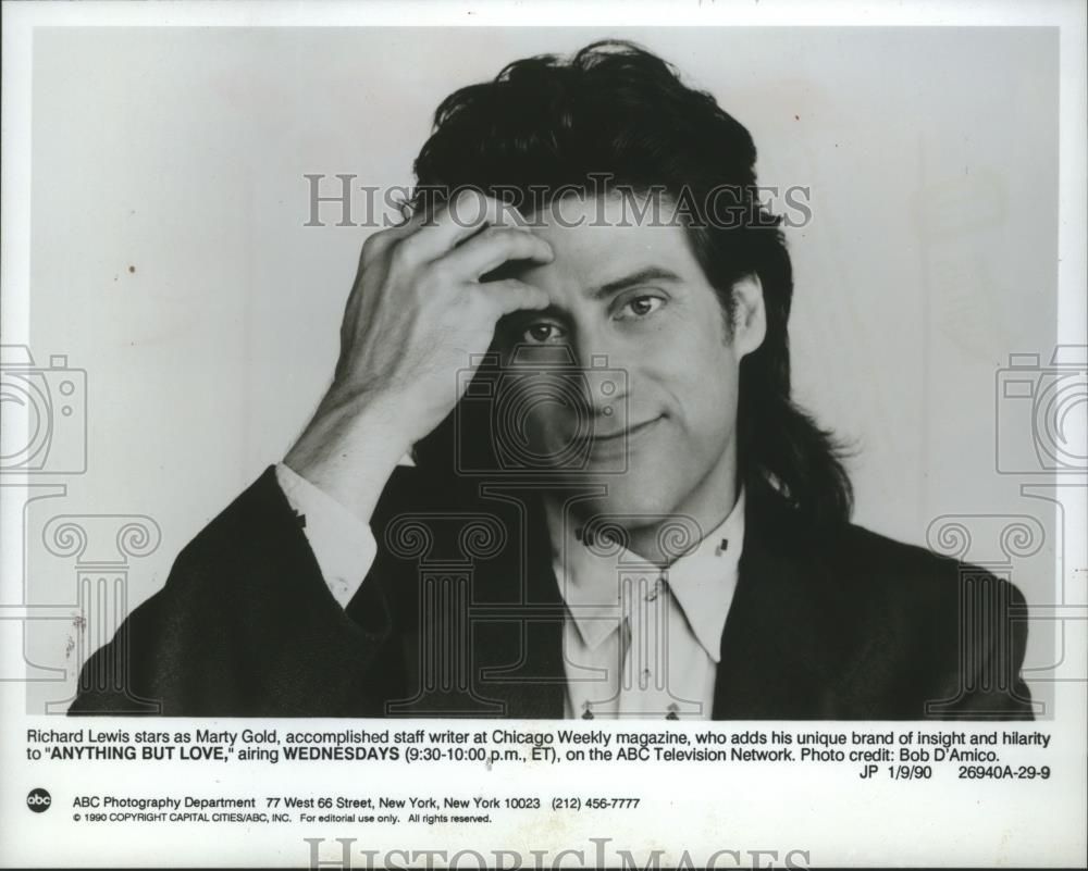 1993 Press Photo Richard Lewis stars as Marty Gold on ABC television - mjb06725 - Historic Images