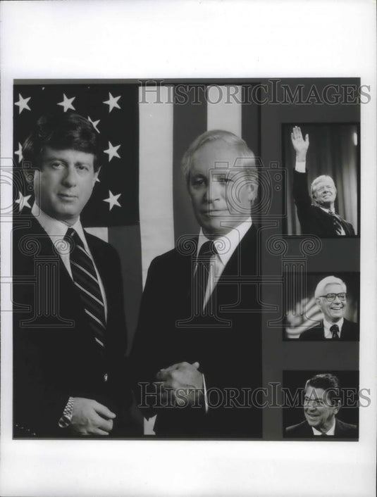 1980 Press Photo Frank Reynolds, News Broadcaster in the United States - Historic Images