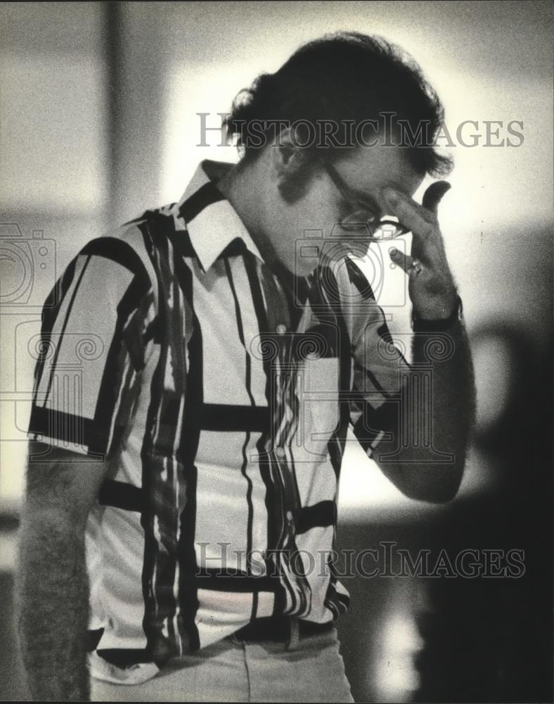 1980 Press Photo An open frame concerns Professional Bowler Dave Frame - Historic Images