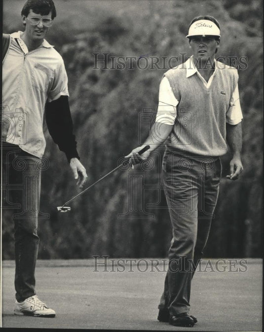 1986 Press Photo Tom Byrum also had a 65 in the Greater Milwaukee Open - Historic Images