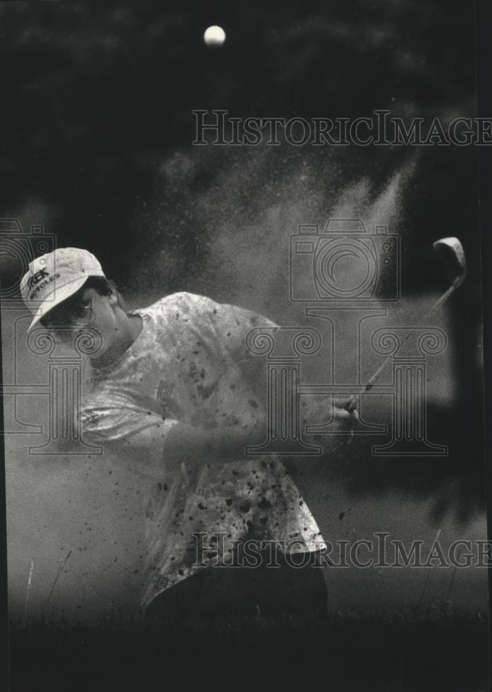 1990 Press Photo Jason Kueton, Sentinel Junior Golf Tournament, West Allis - Historic Images