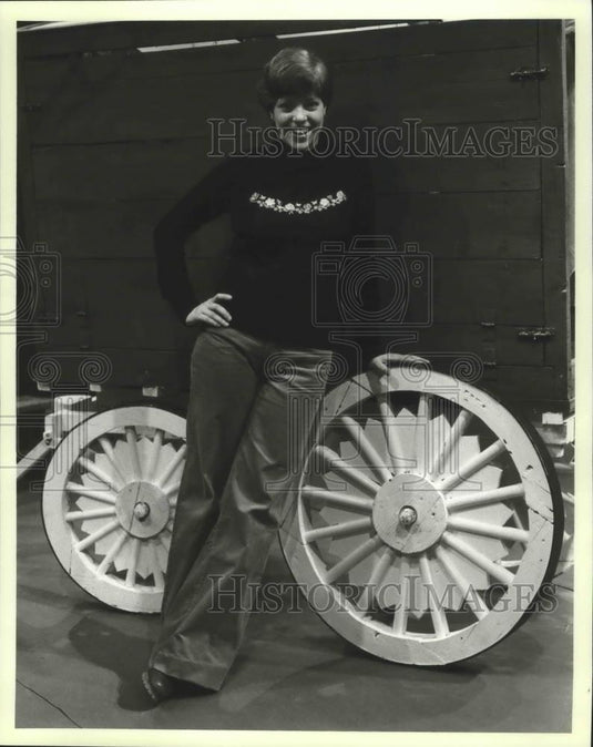 1979 Press Photo Laura Hase, Clown in Wisconsin - mjb67248 - Historic Images
