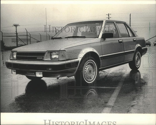 1983 Press Photo Nissan Stanza GL four-door sedan, four cylinder - mjb67813 - Historic Images