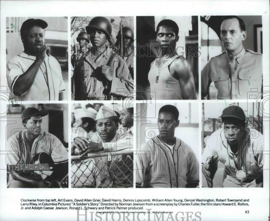 1984 Press Photo Actors in Columbia Pictures' "A Soldier's Story". - mjb67930 - Historic Images