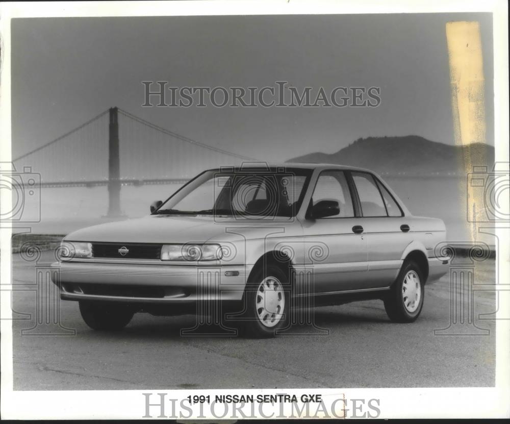 199 Press Photo Nissan introduced 1991 Sentra with a 1.6 liter, 110 horsepower - Historic Images