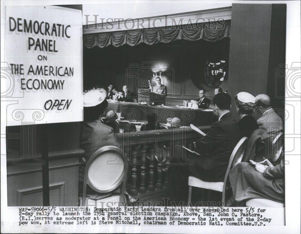 1954 Press Photo Democratic Party American Economy Meet - RRV59925 - Historic Images