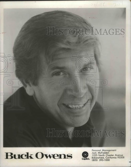 1977 Promo Photo Buck Owens, Country Western Singer - mjb68732 - Historic Images