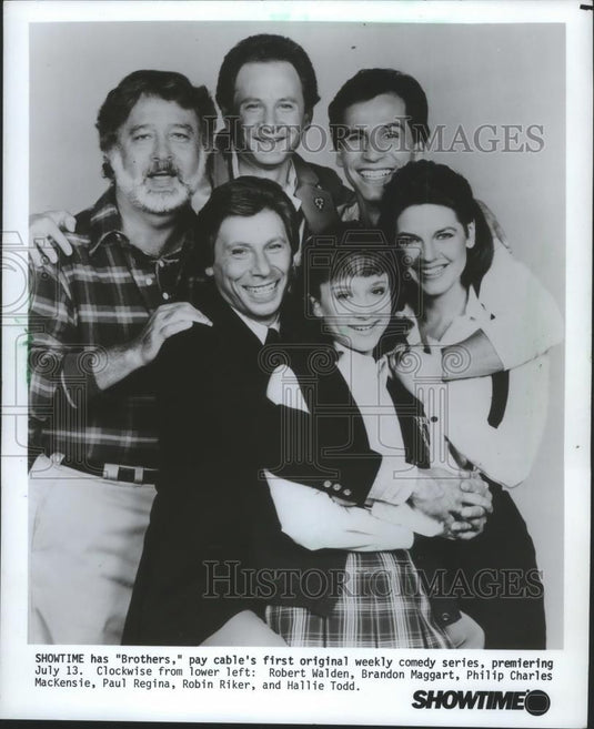 1984 Press Photo Stars of Showtime's sitcomBrothers - mjb69010 - Historic Images