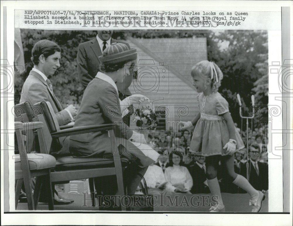 1970 Press Photo Charles Queen Elizabeth Lisa Dawn Epp - RRV74549 - Historic Images