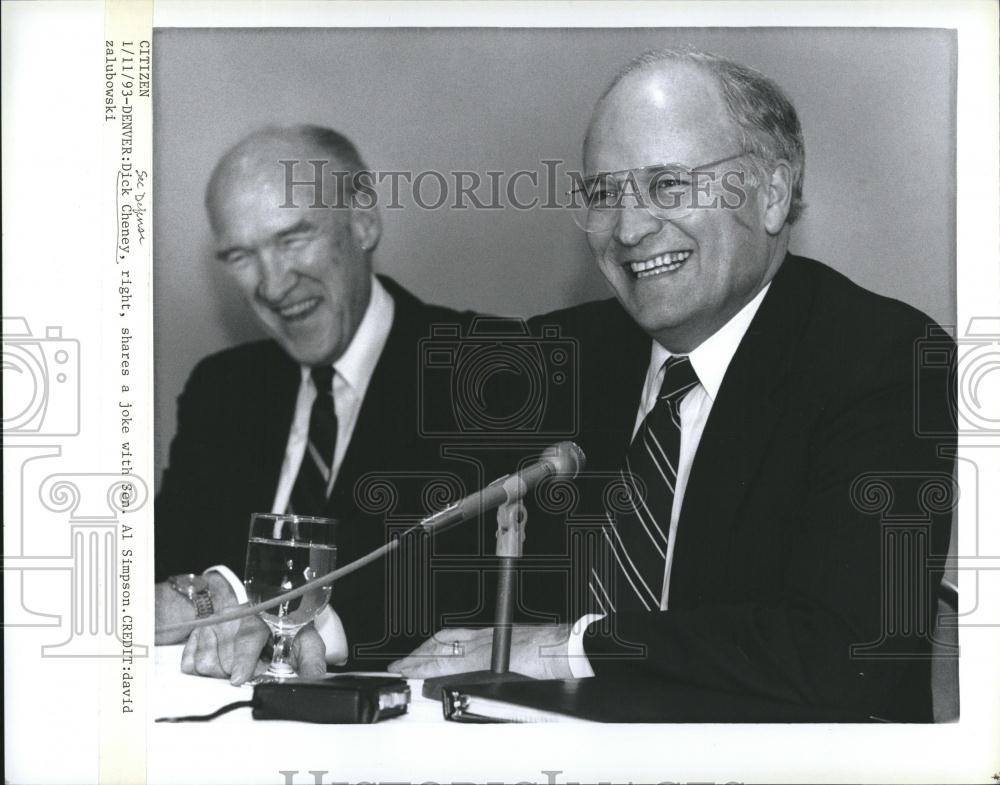 1993 Press Photo Defense Secretary Dick Cheney - RRV18743 - Historic Images