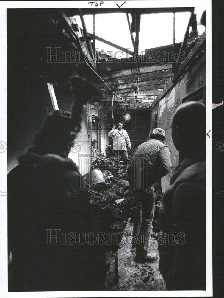 1986 Press Photo Zion Grace United Church Fraser Fire - RRV55523 - Historic Images