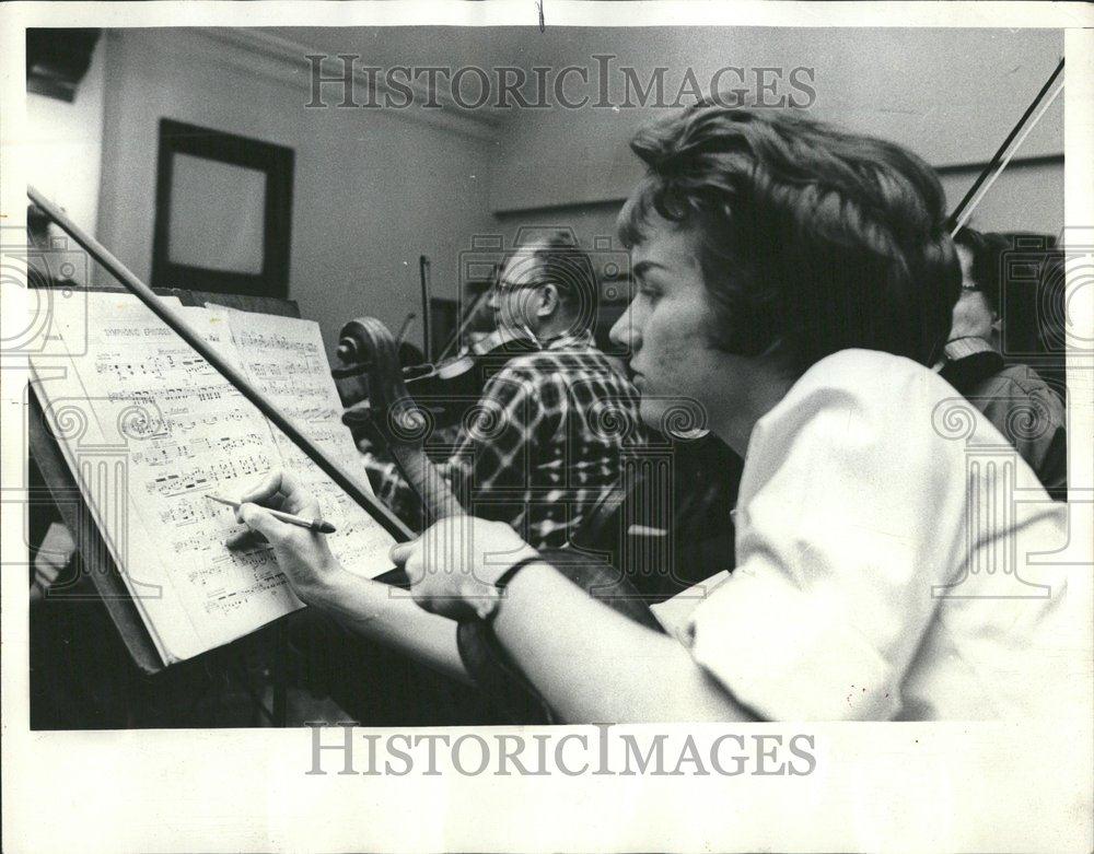 1967 Press Photo Suzanne Sporny travels Interlochen - RRV65475 - Historic Images