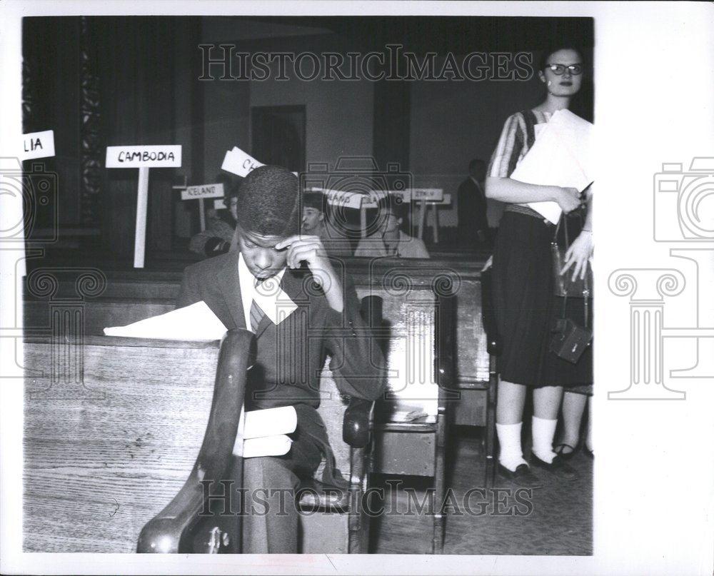 1959 Press Photo UN Model Assembly - RRV45867 - Historic Images