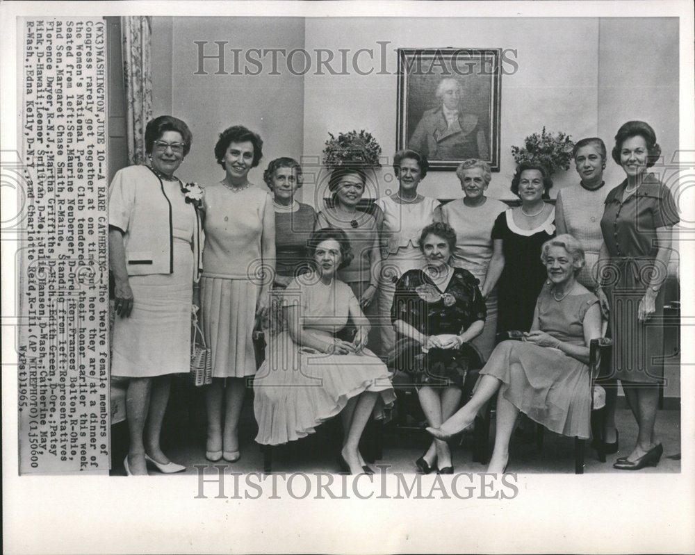 1965 Press Photo Women Nat&#39;l Press Club/Congress Women - RRV70929 - Historic Images