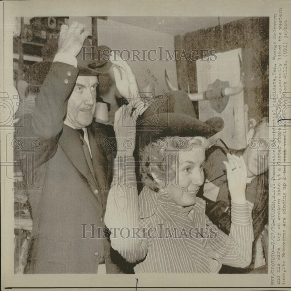 1972 Press Photo Senator George McGovern Custer - RRV28163 - Historic Images