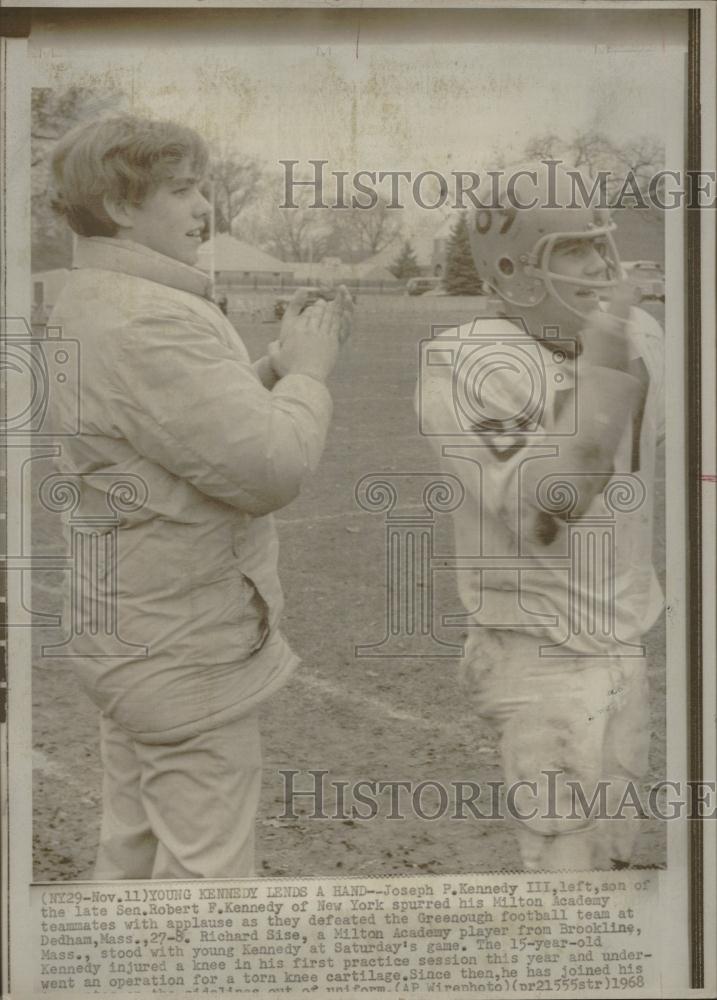 1968 Press Photo Joseph Kennedy III Milton Academy - RRV15475 - Historic Images