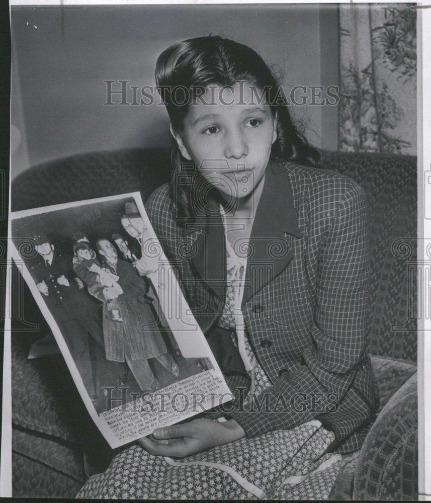 1956 Press Photo Mrs Helena Dieczok Detroit Alexis Wife - RRV00397 - Historic Images