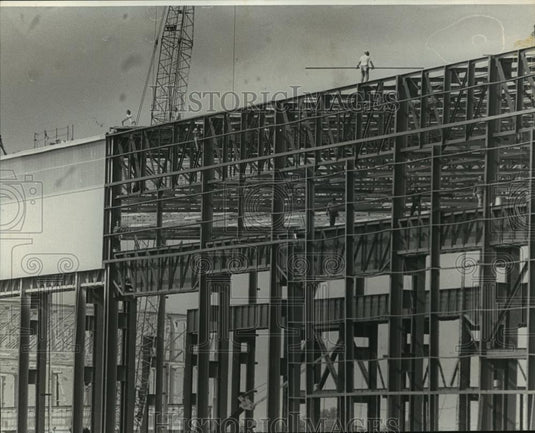 1982 Press Photo Alabama-New U.S. Steel Pile Mill being built in Fairfield. - Historic Images