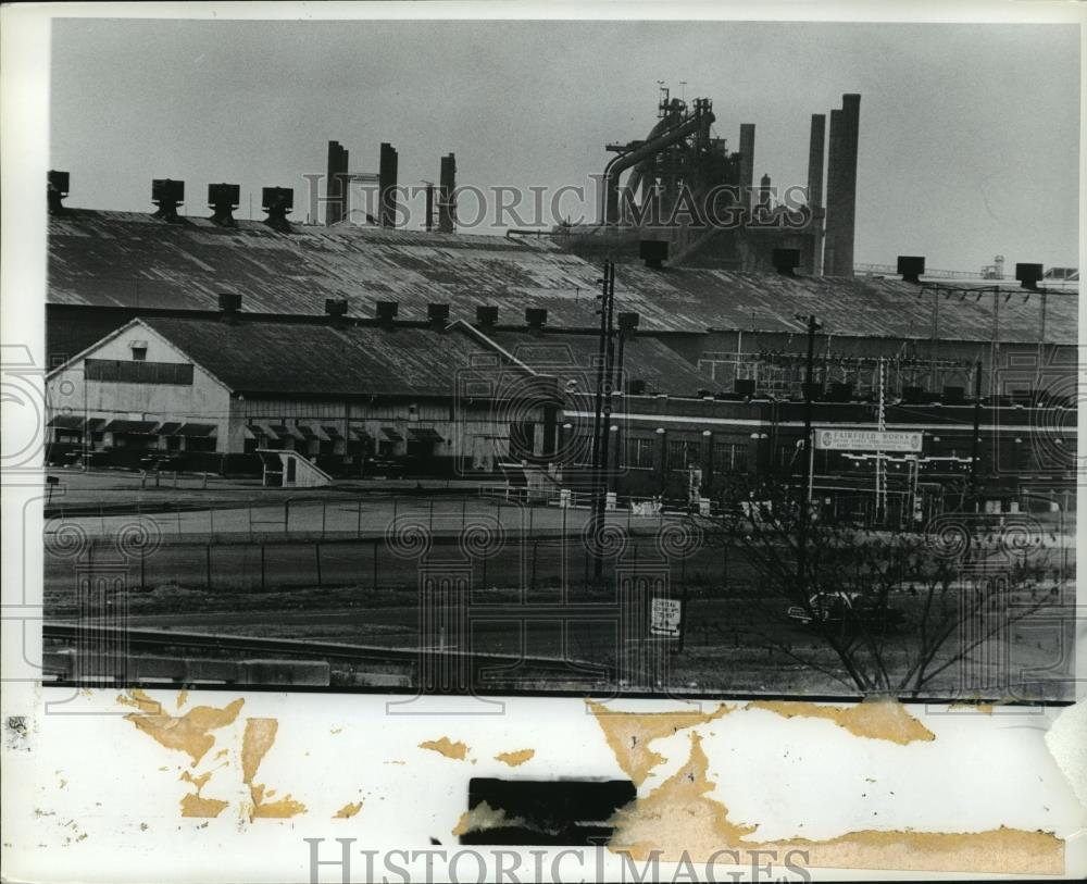 1982 Press Photo Alabama-U.S. Steel plant at Fairfield. - abna10055 - Historic Images