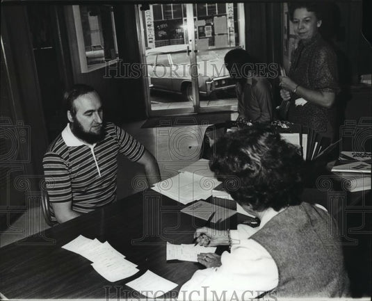 1980 Press Photo U.S. Steel Workers Donald Jackson, Mrs. Delores Tucker, Alabama - Historic Images