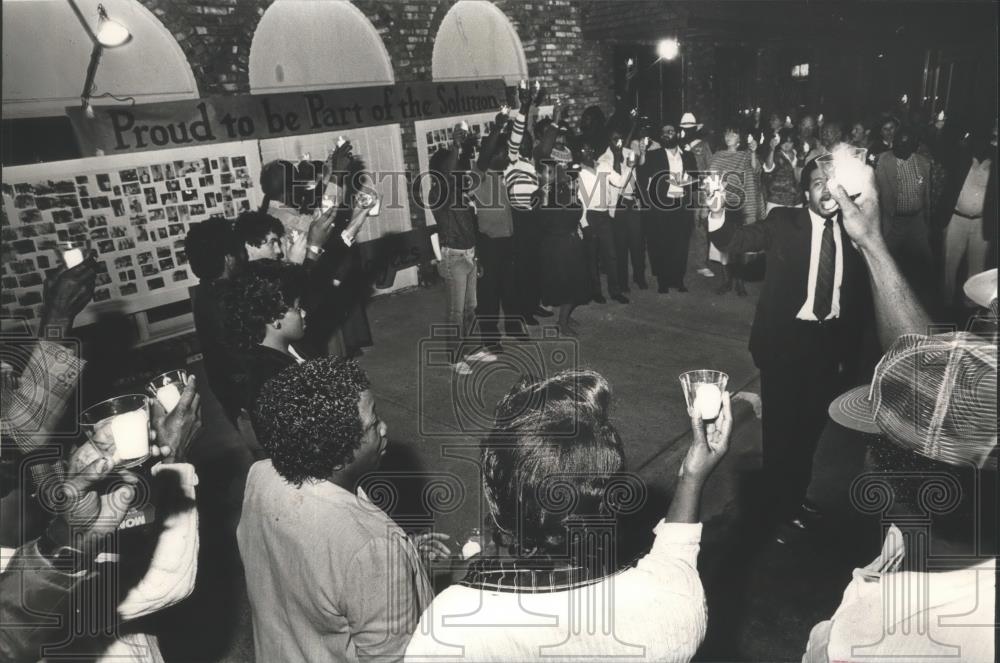 1984 Press Photo Alabama-Protest in Livingston over hazardous waste management. - Historic Images