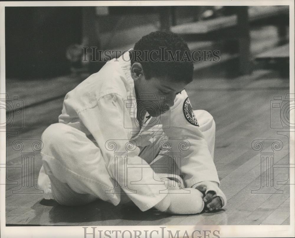 Press Photo Damon Watson, Homewood, Alabama, in Karate Class - abna10761 - Historic Images