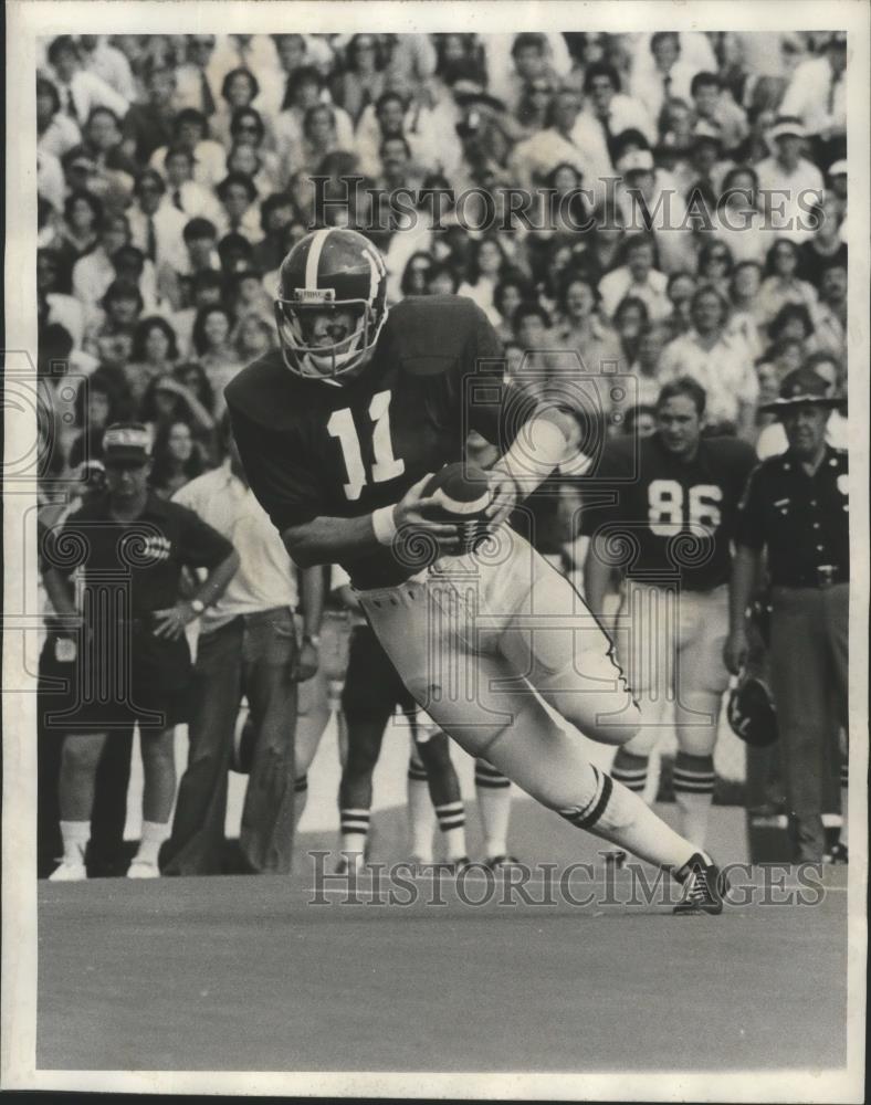 1978 Press Photo Alabama&#39;s Jeff Rutledge Runs Football In First Quarter Action - Historic Images