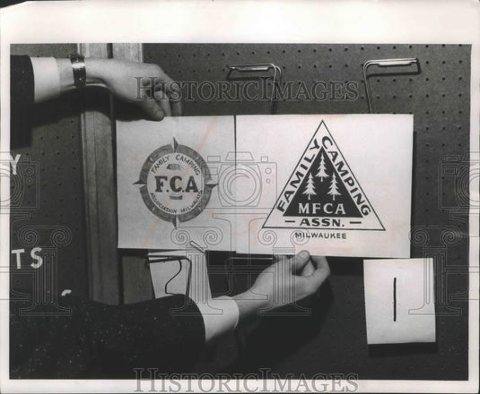 1988 Press Photo Milwaukee Family Camping Association Logo - mjb69711 - Historic Images